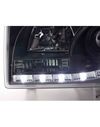 Headlights Daylight LED daytime running lights VW Bus T4 90-96 black