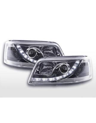 Headlights Daylight LED daytime running lights VW Bus T5 03-09 chrome