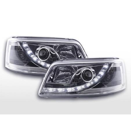 Phares Daylight LED feux de jour VW Bus T5 03-09 chrome