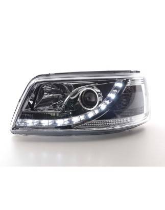 Headlights Daylight LED daytime running lights VW Bus T5 03-09 chrome