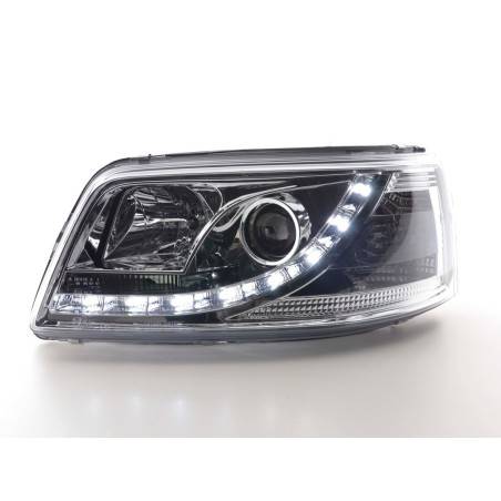 Headlights Daylight LED daytime running lights VW Bus T5 03-09 chrome