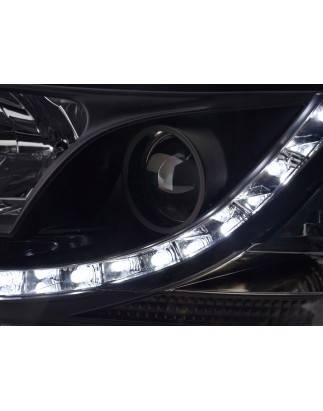 Headlights Daylight LED daytime running lights VW Bus T5 03-09 black