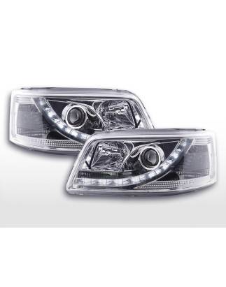 Phares Daylight LED feux de jour VW Bus T5 03-09 chrome