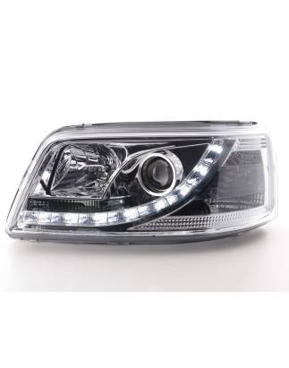 Headlights Daylight LED daytime running lights VW Bus T5 03-09 chrome