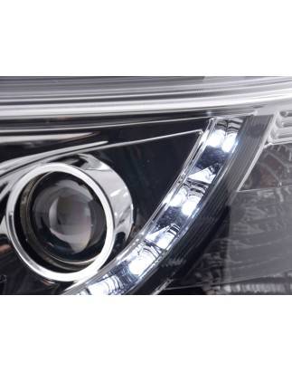 Headlights Daylight LED daytime running lights VW Bus T5 03-09 chrome