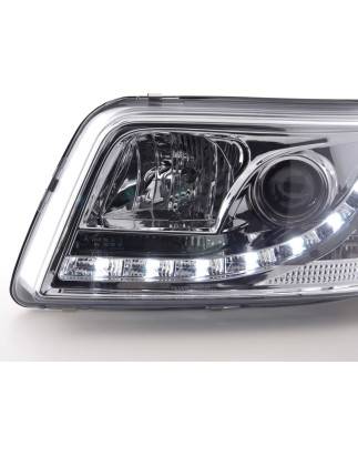 Headlights Daylight LED daytime running lights VW Bus T5 03-09 chrome