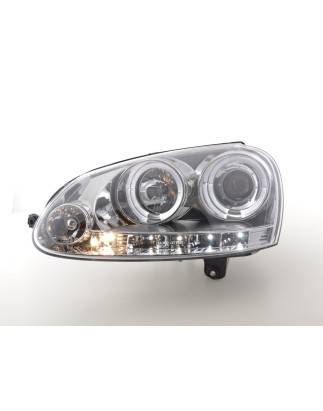 Headlight set VW Golf 5 03-08 chrome