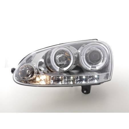 Headlight set VW Golf 5 03-08 chrome