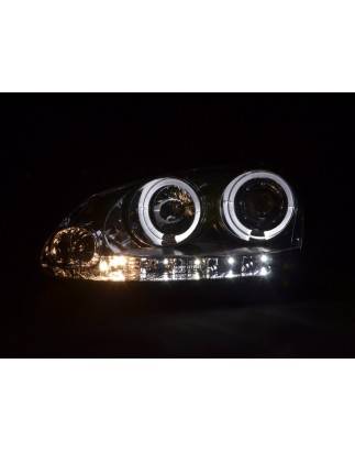 Headlight set VW Golf 5 03-08 chrome