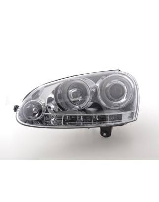 Headlight set VW Golf 5 03-08 chrome