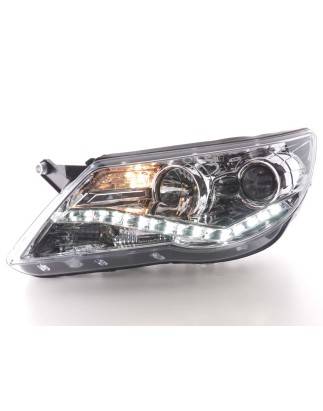 Phares Daylight LED feux de jour VW Tiguan 07-11 chrome