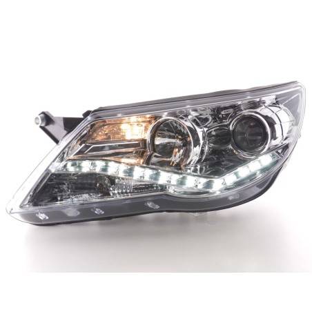 Phares Daylight LED feux de jour VW Tiguan 07-11 chrome