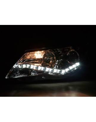 Phares Daylight LED feux de jour VW Tiguan 07-11 chrome