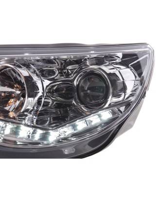 Phares Daylight LED feux de jour VW Tiguan 07-11 chrome