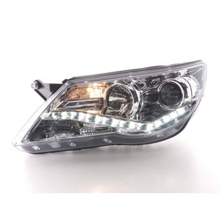 Phares Daylight LED feux de jour VW Tiguan 07-11 chrome