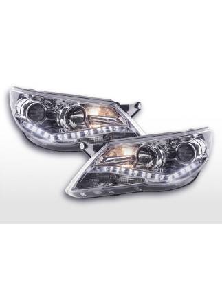 Phare Daylight LED DRL look VW Tiguan 07-11 chrome