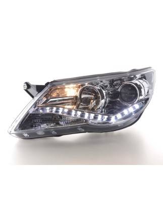 Daylight headlight LED DRL look VW Tiguan 07-11 chrome