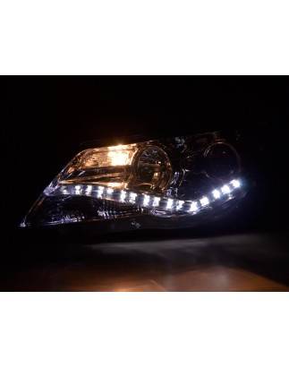 Daylight headlight LED DRL look VW Tiguan 07-11 chrome