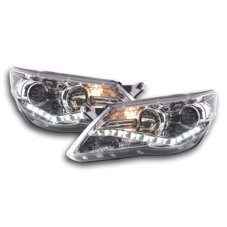 Daylight headlight LED DRL look VW Tiguan 07-11 chrome