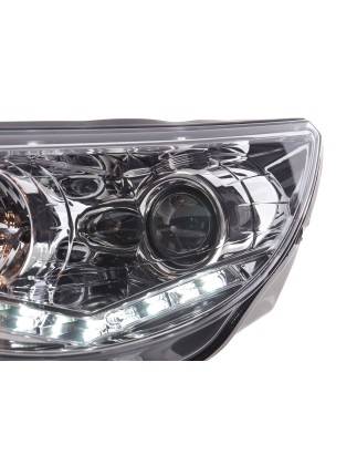 Daylight headlight LED DRL look VW Tiguan 07-11 chrome