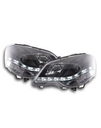 Daylight headlight LED daytime running lights VW Polo 9N3 05-09 black