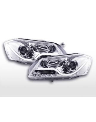 Daylight headlight LED DRL look VW Passat B7 3C 10- chrome