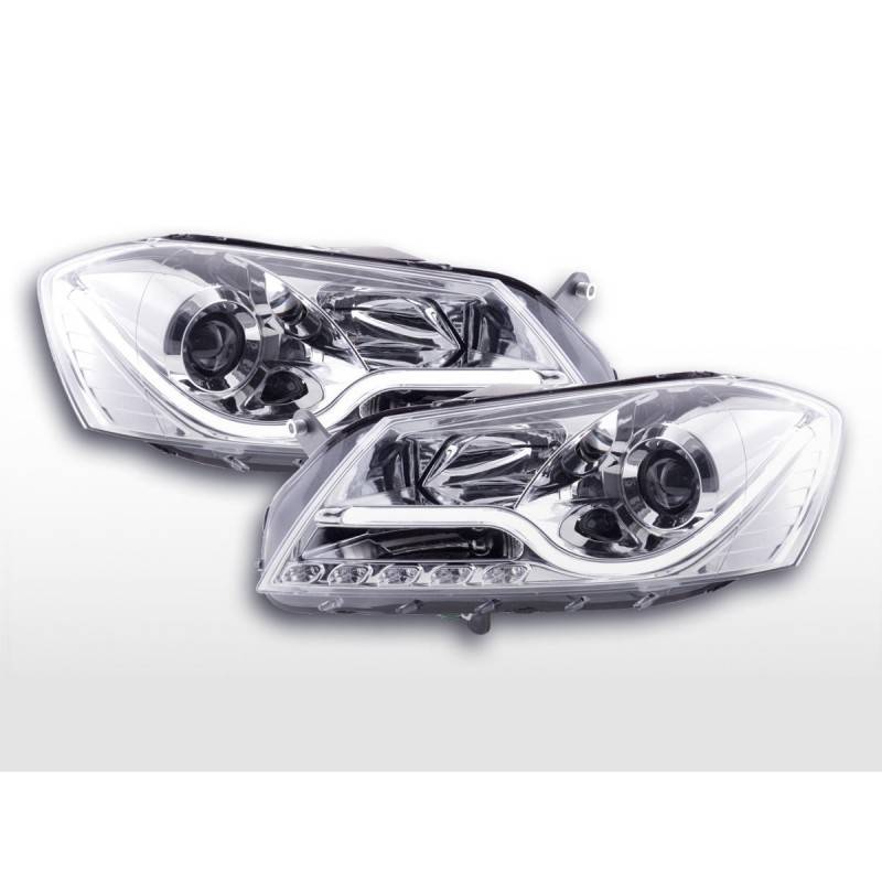 Daylight headlight LED DRL look VW Passat B7 3C 10- chrome