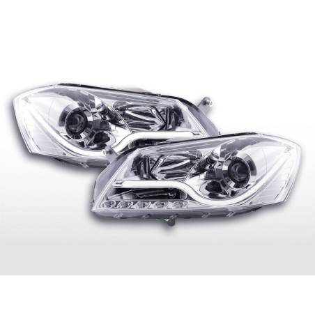 Phare Daylight LED DRL look VW Passat B7 3C 10- chrome