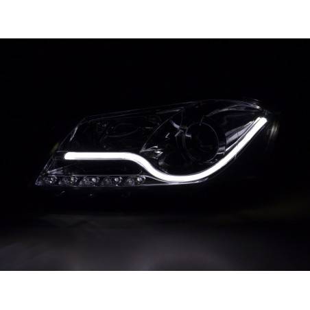 Phare Daylight LED DRL look VW Passat B7 3C 10- chrome