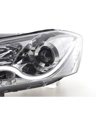 Daylight headlight LED DRL look VW Passat B7 3C 10- chrome