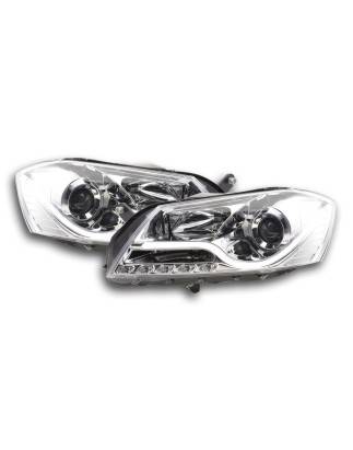 Daylight headlight LED DRL look VW Passat B7 3C 10- chrome