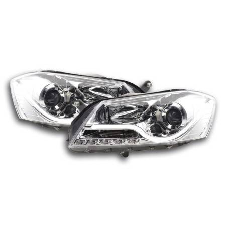 Daylight headlight LED DRL look VW Passat B7 3C 10- chrome