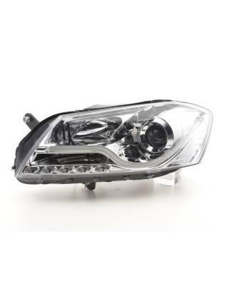 Daylight headlight LED DRL look VW Passat B7 3C 10- chrome