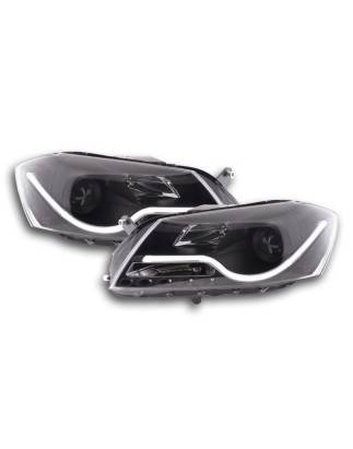 Daylight headlight LED DRL look VW Passat B7 3C 10- black