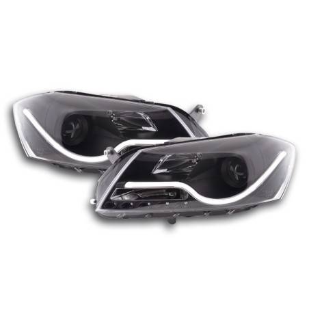 Daylight headlight LED DRL look VW Passat B7 3C 10- black