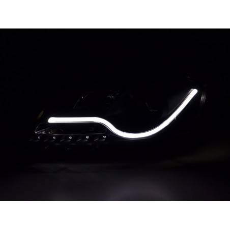 Daylight headlight LED DRL look VW Passat B7 3C 10- black