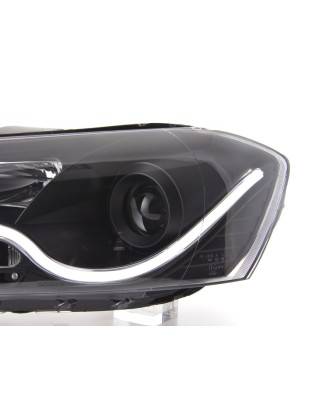 Daylight headlight LED DRL look VW Passat B7 3C 10- black