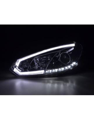 Headlights Daylight LED daytime running lights VW Golf 6 08-12 chrome