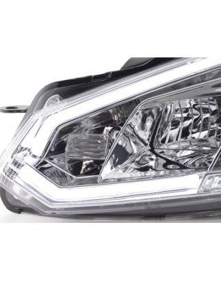 Headlights Daylight LED daytime running lights VW Golf 6 08-12 chrome