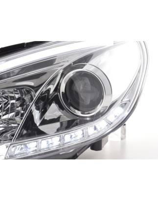 Headlights Daylight LED daytime running lights VW Golf 6 08-12 chrome