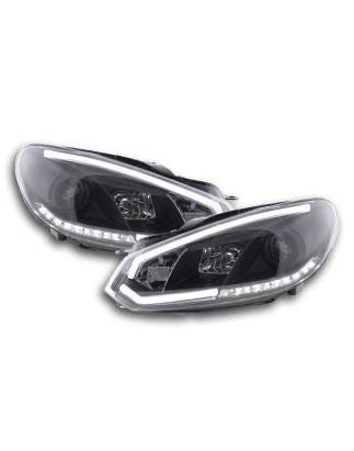 Phare Daylight LED feux de jour VW Golf 6 08-12 noir