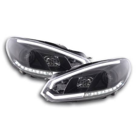 Daylight headlight LED daytime running lights VW Golf 6 08-12 black