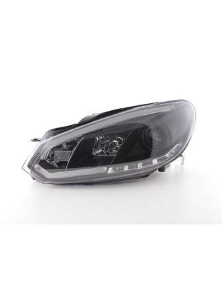 Phare Daylight LED feux de jour VW Golf 6 08-12 noir