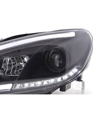 Phare Daylight LED feux de jour VW Golf 6 08-12 noir