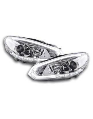 Headlights Daylight LED daytime running lights VW Golf 6 08-12 chrome