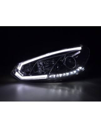 Headlights Daylight LED daytime running lights VW Golf 6 08-12 chrome