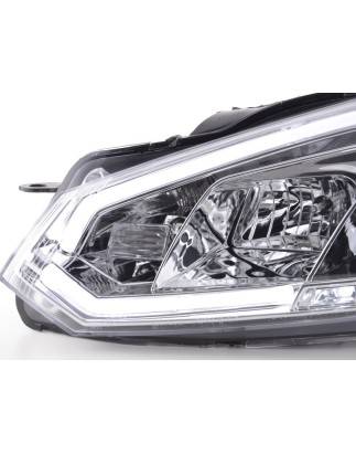 Headlights Daylight LED daytime running lights VW Golf 6 08-12 chrome