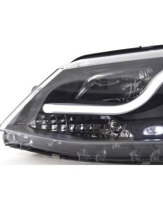 Headlight set Daylight LED daytime running lights VW Jetta 6 11- black