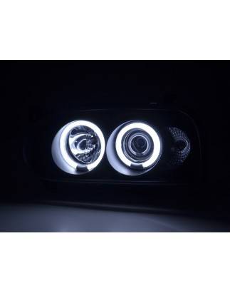 Headlight set Angel Eyes CCFL VW Golf 3 92-98 black