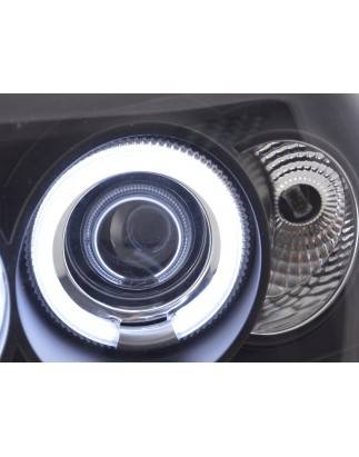 Headlight set Angel Eyes CCFL VW Golf 3 92-98 black